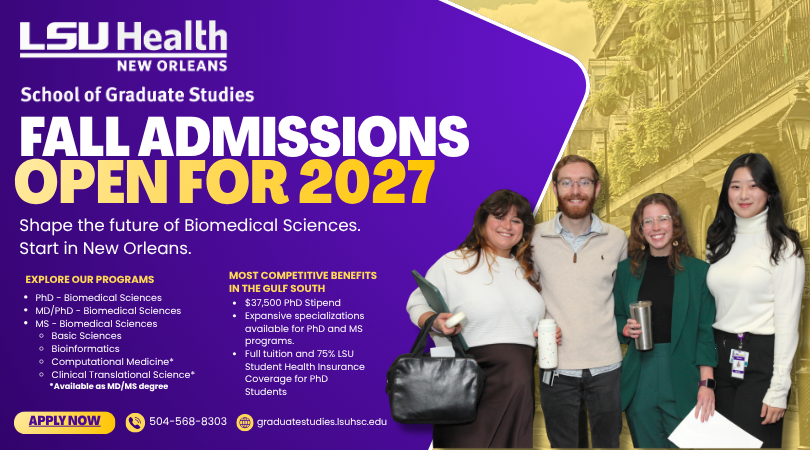 SGS Fall Admissions Open