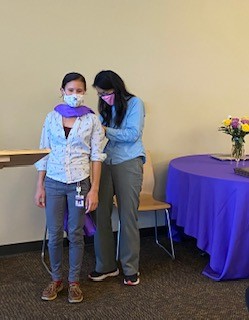 photo of Dr. Jessica Patel with her mentor, Dr. Siqiong June Liu